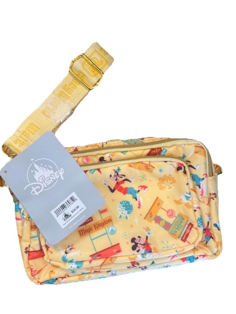 Walt Disney World Play in the Park Convertible Belt Bag Crossbody Fanny Pack